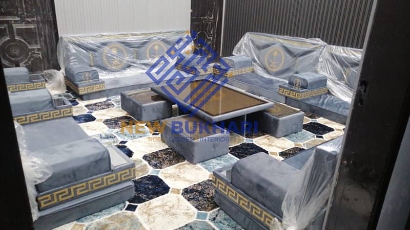 Arabic Majlis | Sofa set | Carpet | Curtains 5
