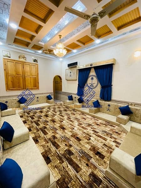 Arabic Majlis | Sofa set | Carpet | Curtains 7
