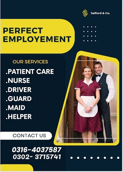 Nurse /Patient Attendant/Baby sitter/Maid/Cook/Helper/Driver available 0