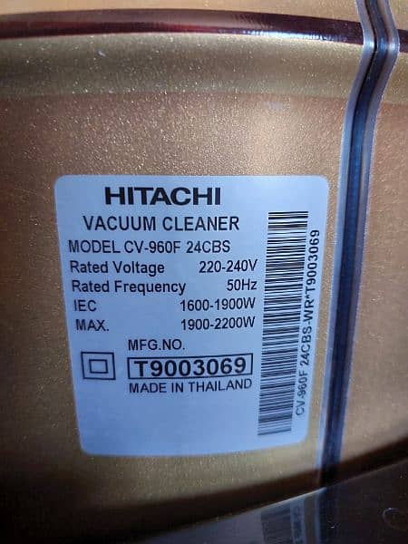 Hitachi Vaccum Cleaner 1
