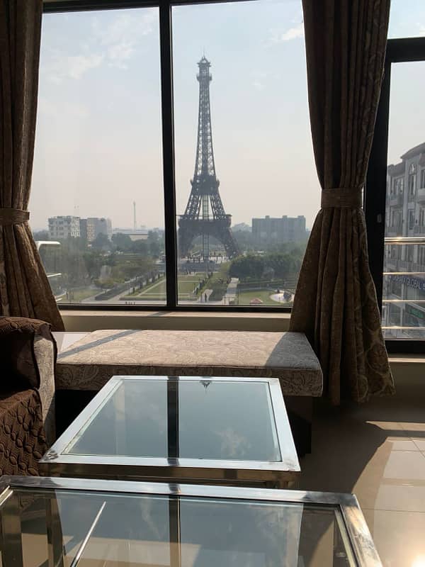 A Luxury Brand New 1 Bedroom Apartment Facing Eiffel Tower available For Rent In Quaid Block Bahria Town Lahore 17