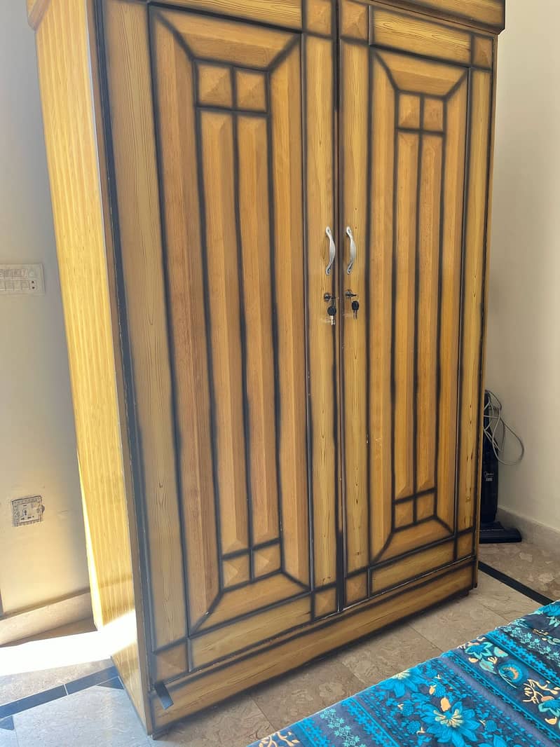 2 single bed set with cupboard for sale 7