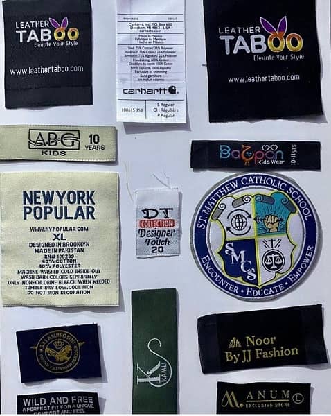 Woven High quality labels clothing labels 5