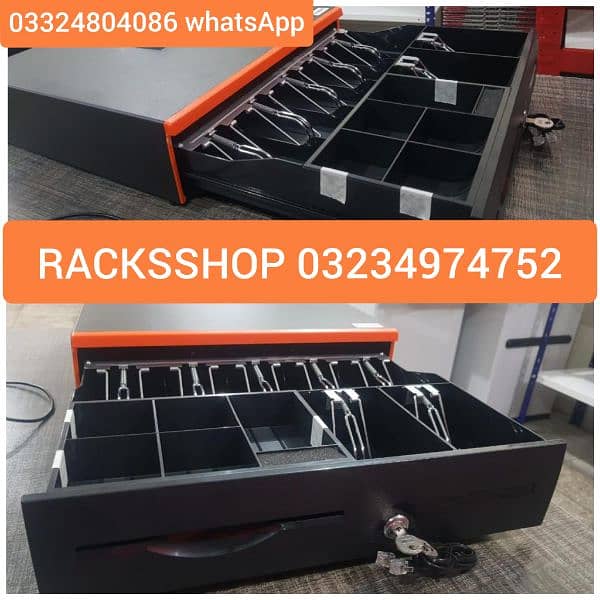 Racks/ wall rack/ Gondola Rack/ Store Rack/ cash counter/ Trolleys/bin 9