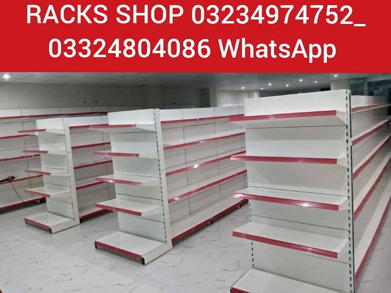 Racks/ wall rack/ Gondola Rack/ Store Rack/ cash counter/ Trolleys/bin 12