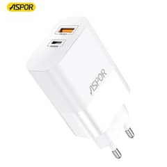 ASPOR A801 20W Fast Charging Adapter US PIN Quick Charge 0