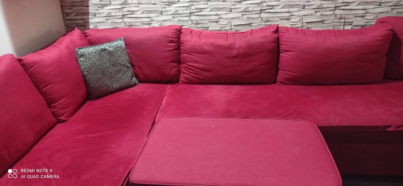 Lounge sofa with all items 6