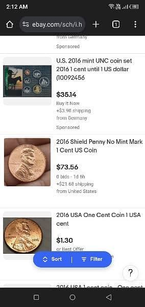 USA coin 1 cent 1