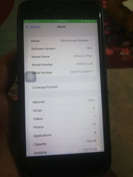 IPhone 7 Plus PTA approved Factory unlock 10/10 6