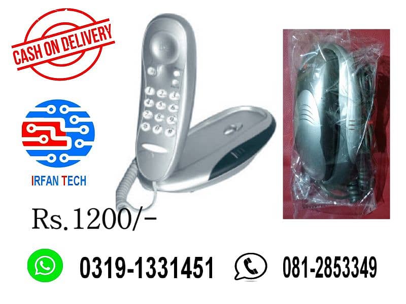 PTCL Landline Corded Telephone Branded Wall and tabular. 2