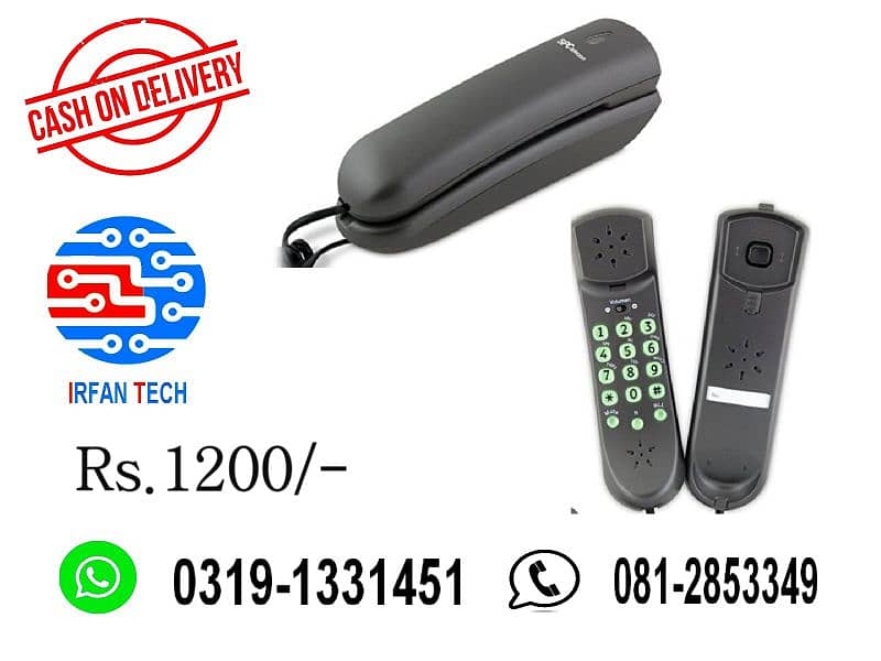 PTCL Landline Corded Telephone Branded Wall and tabular. 4