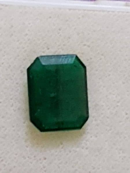 ~Emerald unheated untreated in a heavy silver ring 1