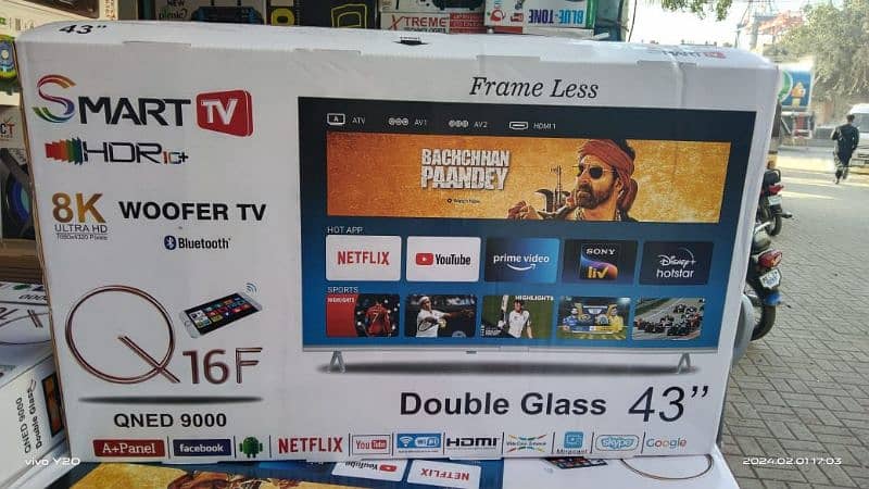 Limited Offer 43" 48" 55" 65" 75" Smart/Android led Tv FHD UHD 6