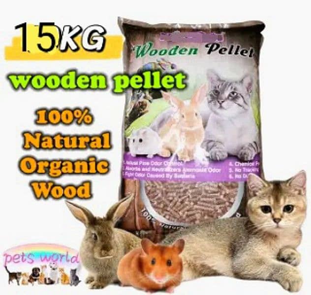 Natural Wood Pellets for Pets Bedding 1