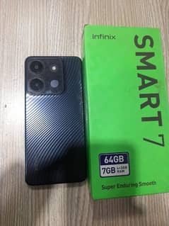 infinex smart 7 full box 4+3ram 64rom 5000mah battery 10 month waranty