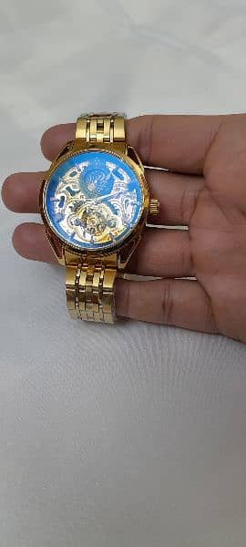 18Kt Gold Plated Automatic FITRON watch 2