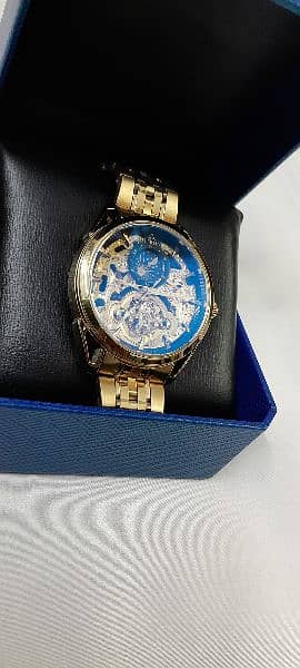 18Kt Gold Plated Automatic FITRON watch 3