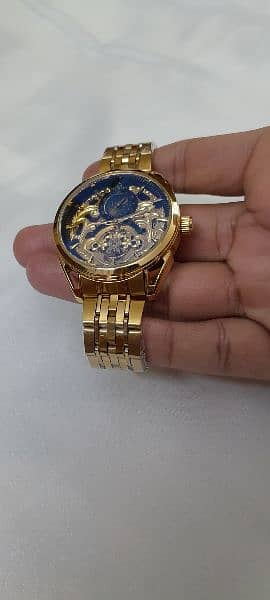 18Kt Gold Plated Automatic FITRON watch 5