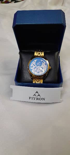 18Kt Gold Plated Automatic FITRON watch 6