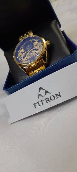 18Kt Gold Plated Automatic FITRON watch 7