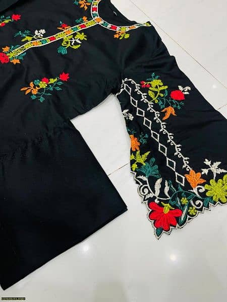 3psc embroidery stitched suit eid special offer 2