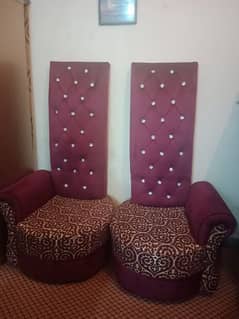 High back / Coffee chair/ sofa chair with table