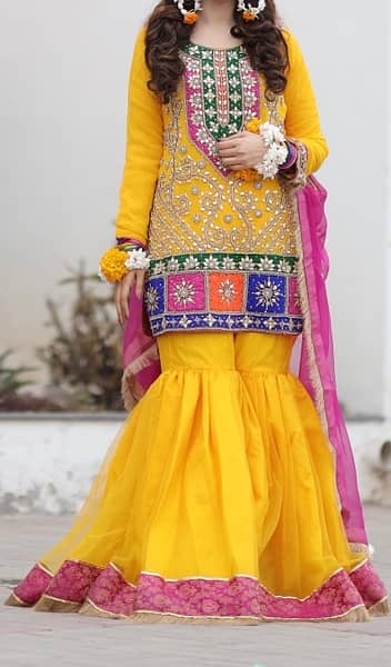 full heavy yellow formal dress 1