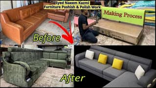 sofa repair/fabric change/furniture polish/wall poshish/sofa meakr/