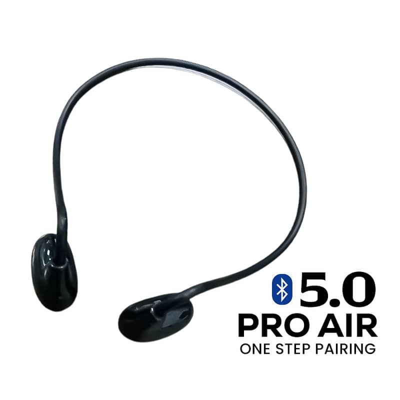 Pro Air Neck Hanging Wireless Earphone Black-Latest 0