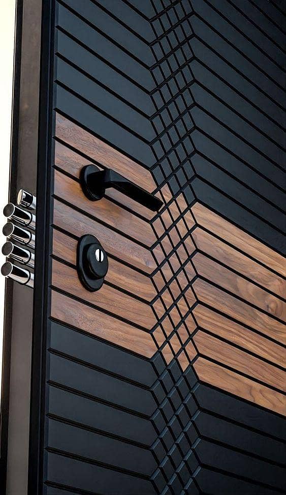 Latest Door Design/solid doors/Luxury Hard Solid Wood doors 7