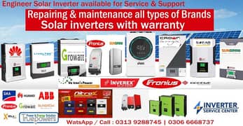 Repair maintenance all brands solar inverters warranty  service center