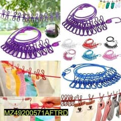 Elastic cloth drying hanging clothesline rope 0