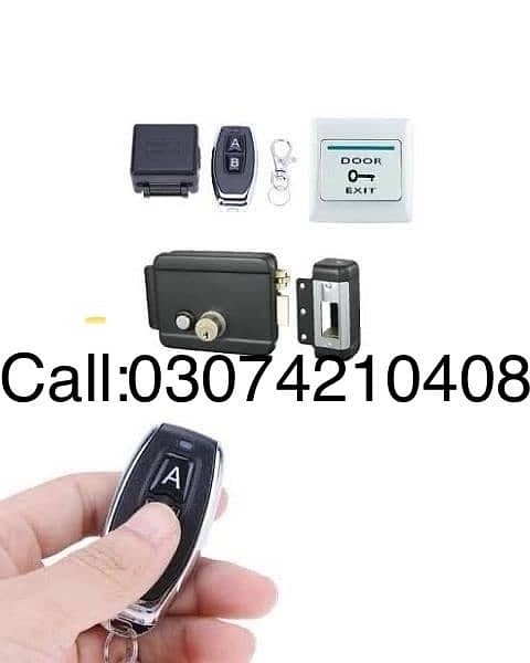 Remote wireless Security Main Gate electric Door lock access control 0