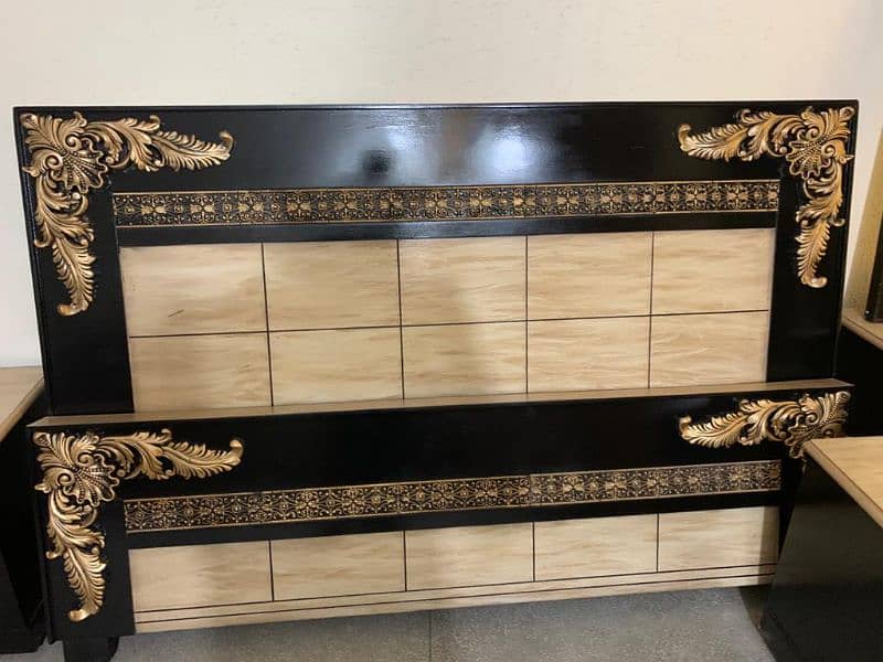 Double bed / bed set / Side Tables / Dressing Tables / poshish bed set 5