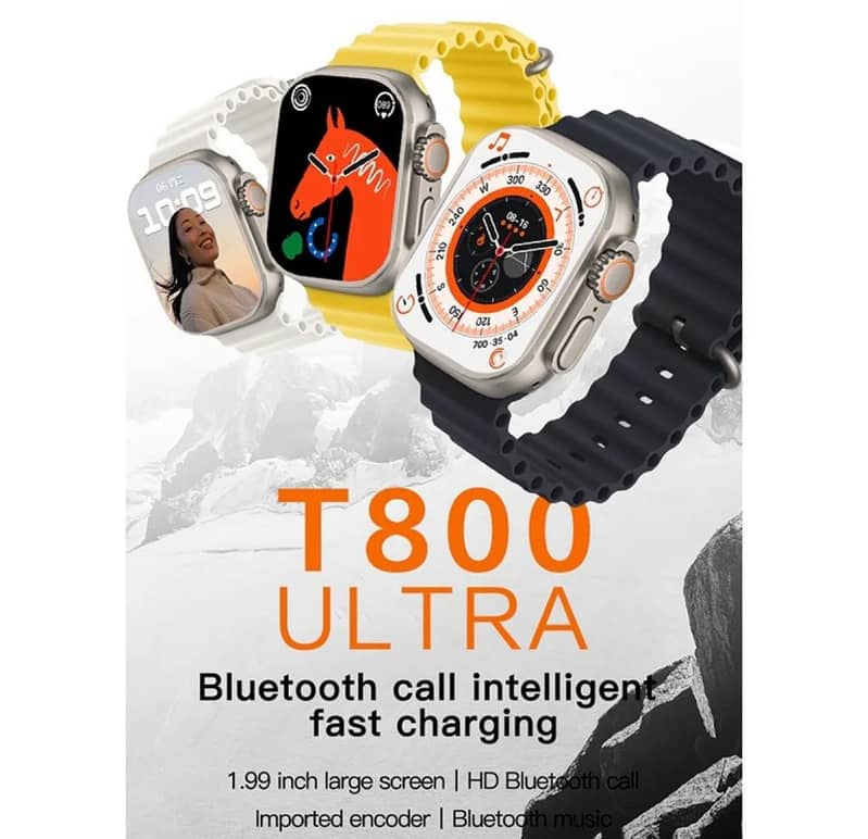 T800 Ultra Smart Watch Series 8 1.99" Bluetooth Call Smartwatch Heart 1