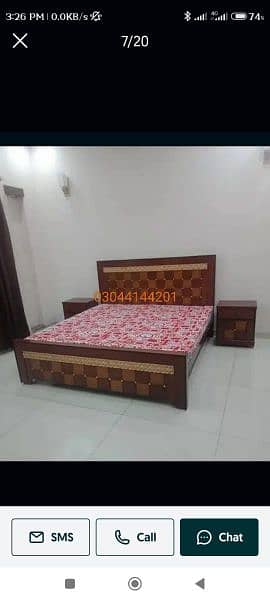 Wooden bed set/side tables/dressing/wardrobes/showcase/Furniture 3