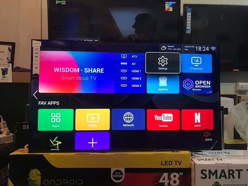 New sumsung 48 inches smart led tv new model 2