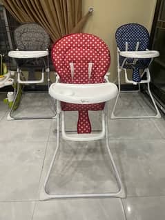 Red Blue Tinnies High Chairs