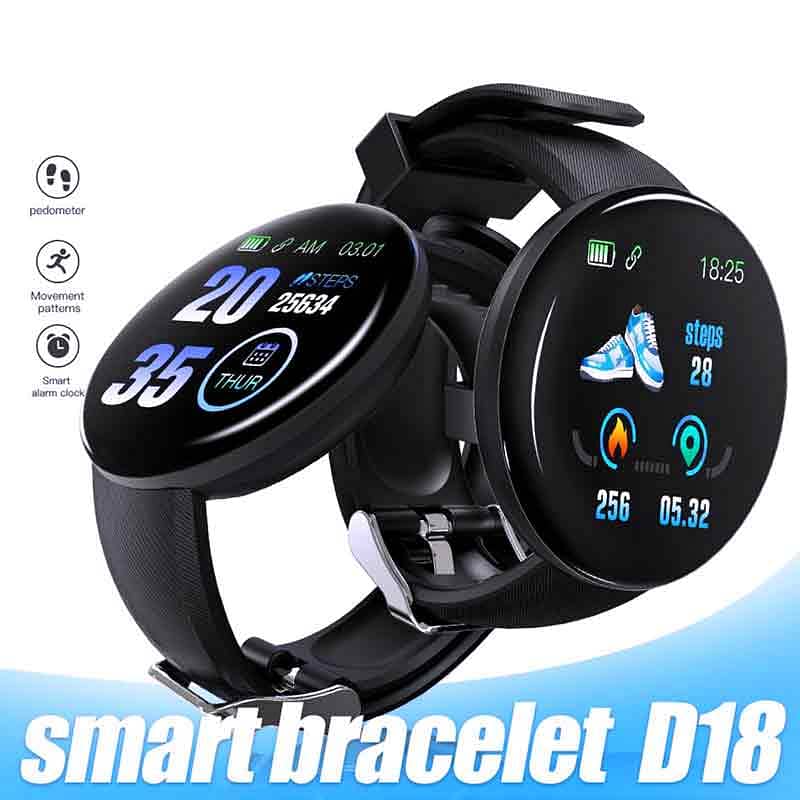 D20 Ultra Fitness Bracelet Blood Pressure Bluetooth Heart Rate Monitor 1