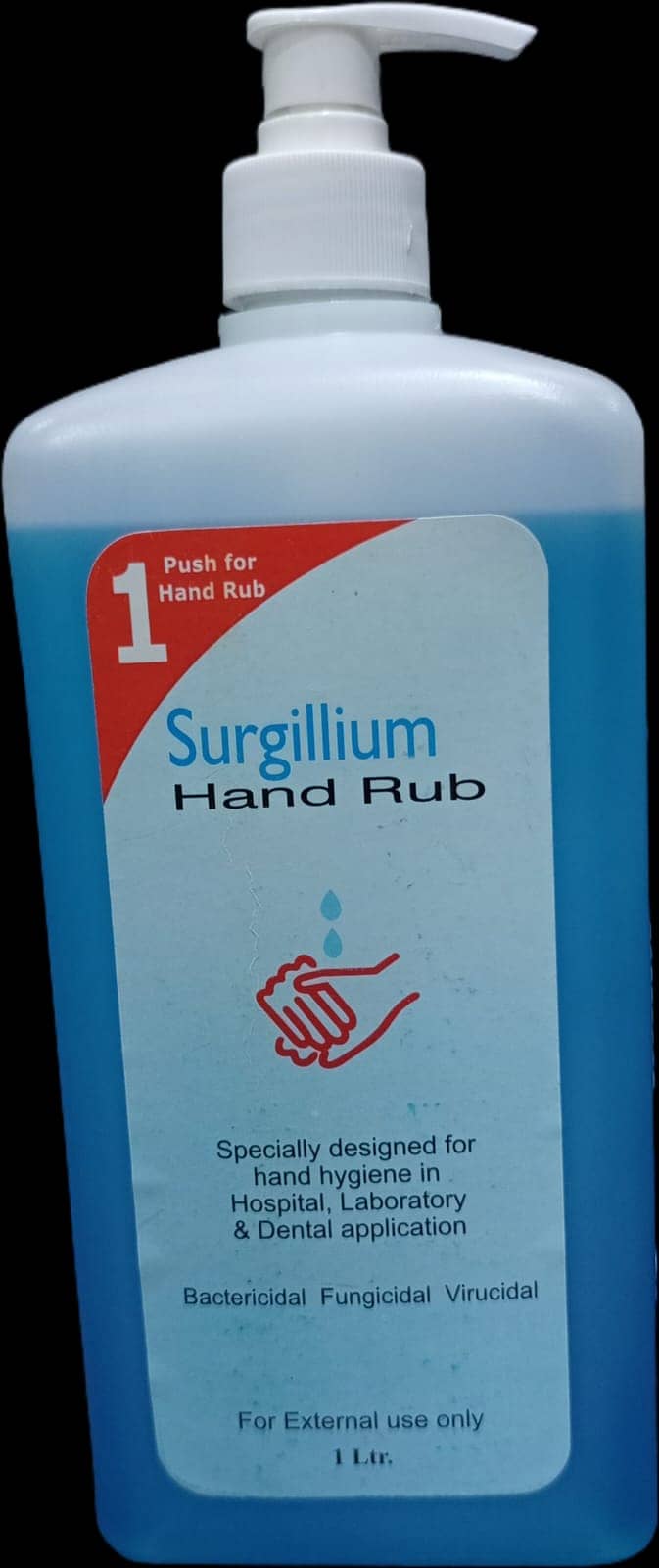 Surgillium Hand Sanitizer, Hand Rub, and Pouch 1