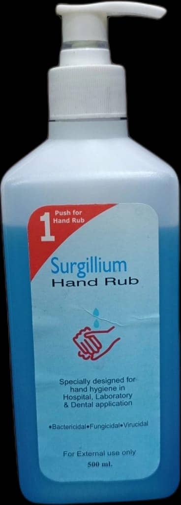 Surgillium Hand Sanitizer, Hand Rub, and Pouch 2