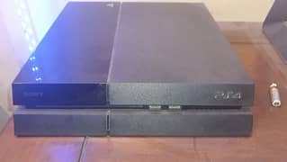 PS4 with box, 1 original & 2 copy controller, charging dock and games