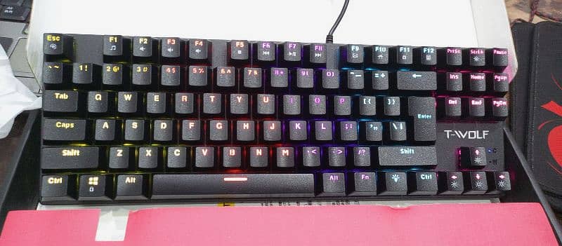 T-Wolf T-18 87keys Gaming Mechanical keyboard 5