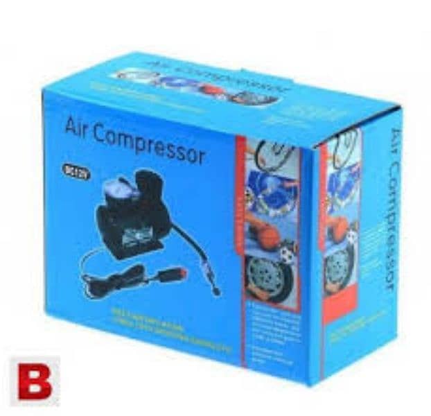 12v Portable Car Air Pump Air Compressor 1
