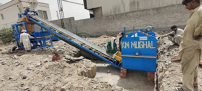 KM-15 single Trolley Concrete Tuff Tile, Blocks production machinery 4