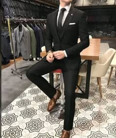 Black Suit with Trouser and White Shirt at Rs 10500/piece, Men Clothing in  Washim
