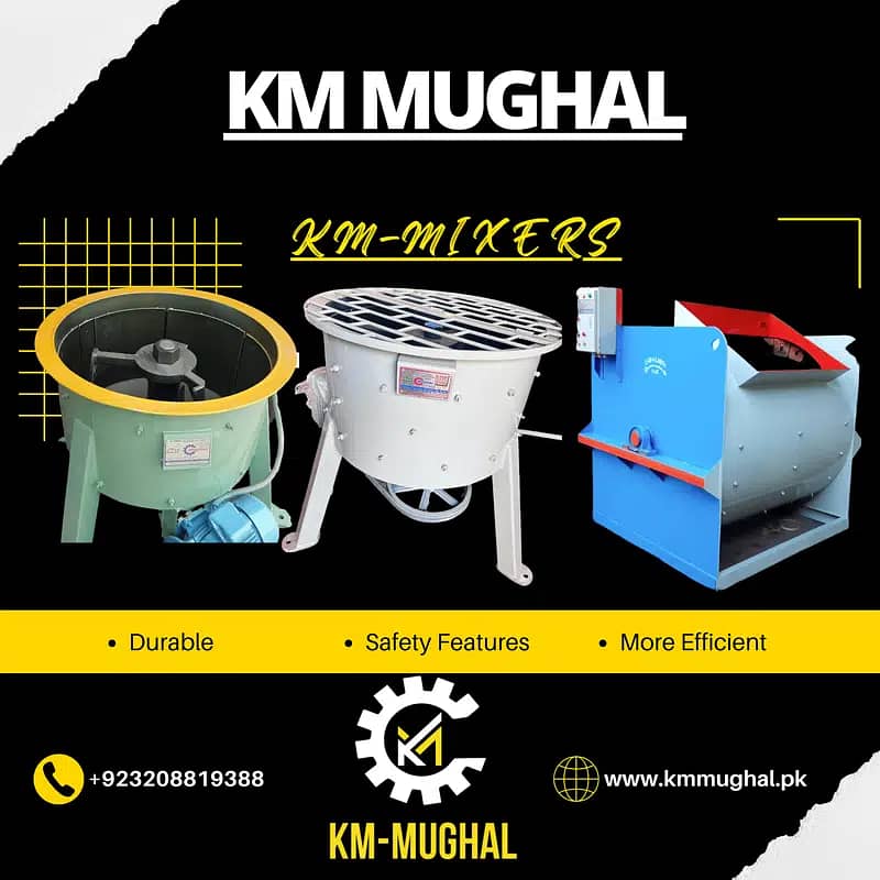 Pan Mixer Machine for concrete Colour and chemical mixer 11