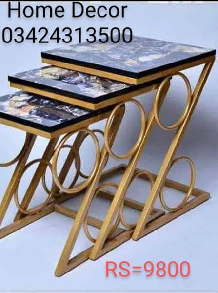 center table,console, cycle pot,rack, dining, garden chair, oven stand 15