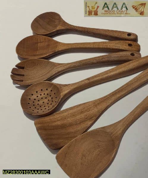 Pack of 6 Wooden Spoons. 0