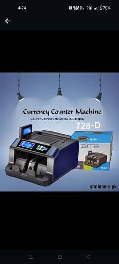 Cash currency note counting machine in Pakistan with fake note detect
